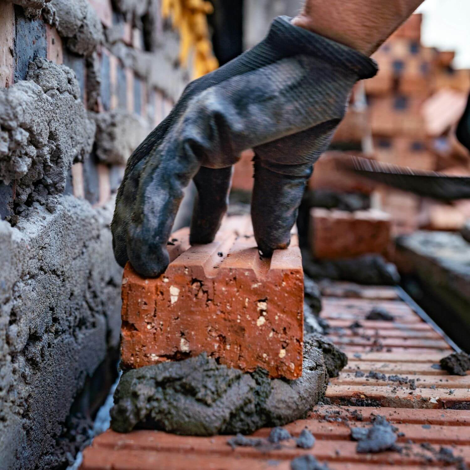 Builder on a job site